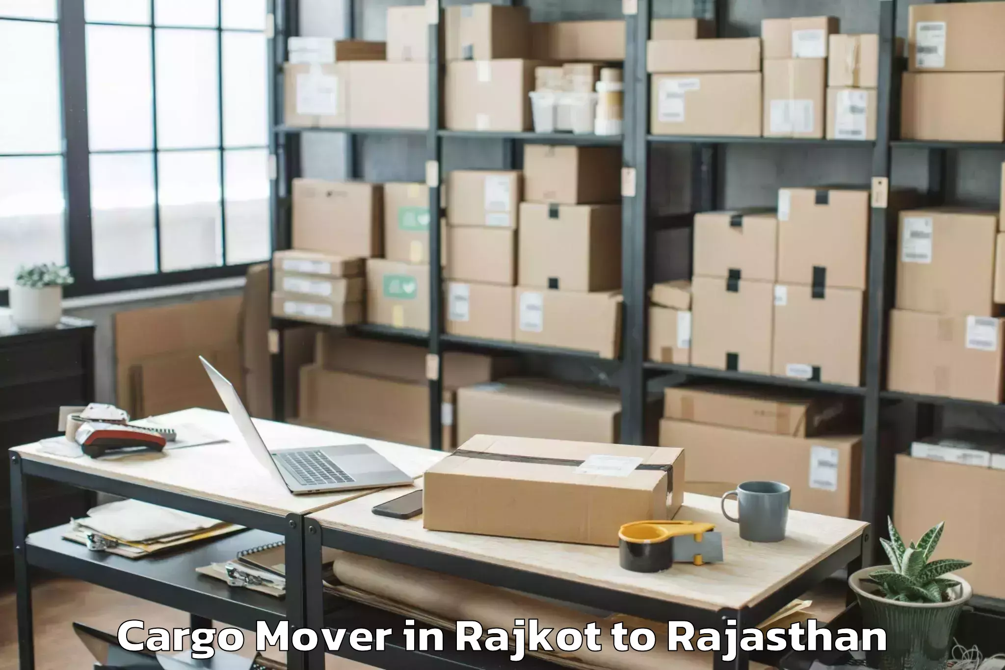 Hassle-Free Rajkot to Hindoli Cargo Mover